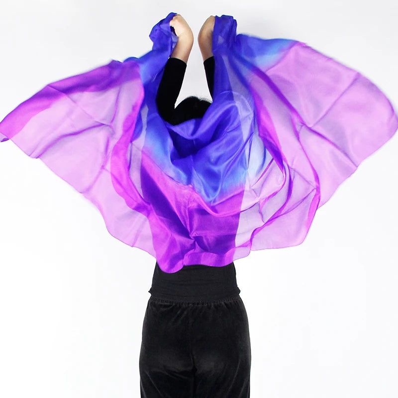 Hand Dyed Silk Belly Dance Veil