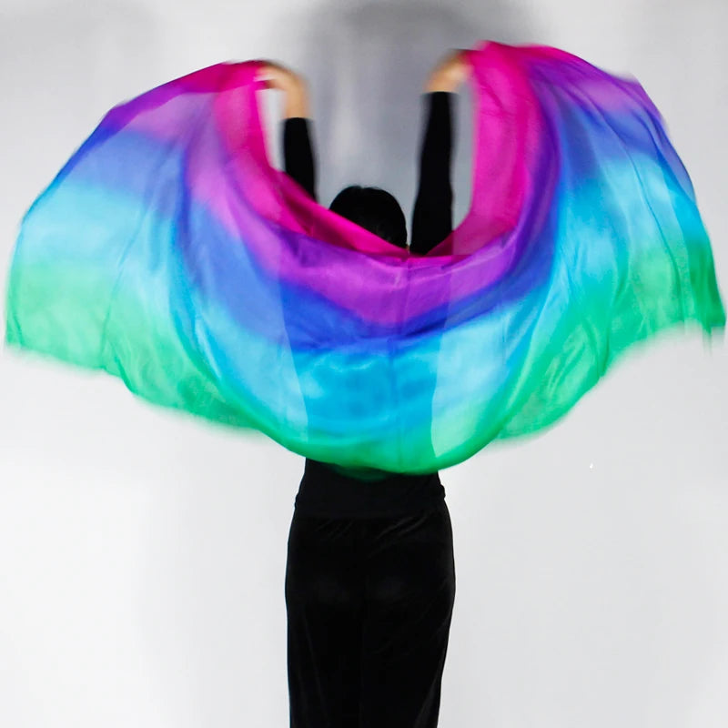 Hand Dyed Silk Belly Dance Veil