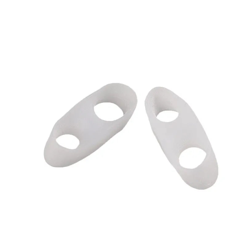 2pcs=1pair Toe Separator Silicone Soft Elastic Spacer Straightener Finger Protector Spreader Hallux Valgus Corrector Pedicure