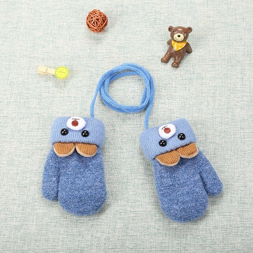 New 0 3 Years Old Cute Bear Cartoon Baby Gloves
