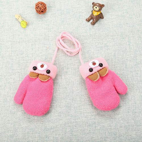 New 0 3 Years Old Cute Bear Cartoon Baby Gloves