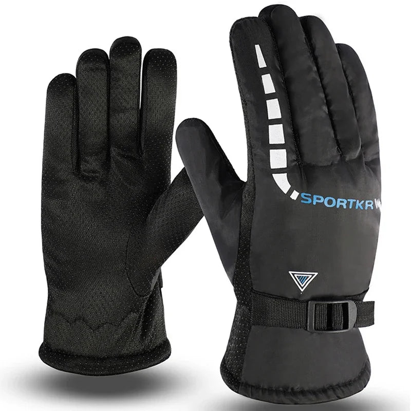 Winter Cycling Gloves Waterproof Antislip Outdoor Sports Ski Cycling Motocycle Warm Gloves Unisex Moto Equipments Accessories
