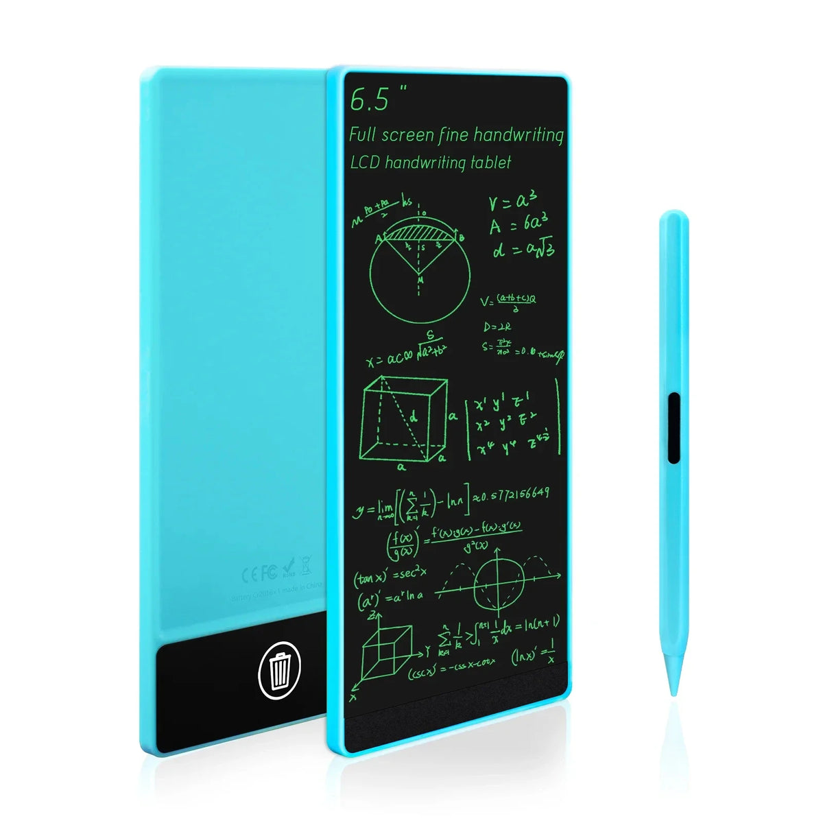 6.5 Inch LCD Electronic Writing Tablet Superfine Handwriting Full Screen Drawing Board Educational Notepad for Kids