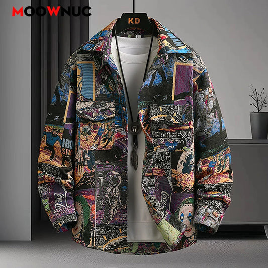Casual Shirt Spring Autumn Mens Clothing Male Men's Streetwear Blouse Winter Streetdress Popular Elegant Hombre Fashion Shirt