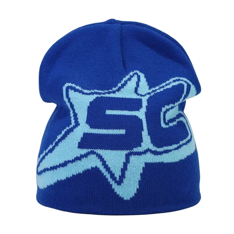 Y2K Letter Knitted Winter Autumn Beanie Cap Men Women Kanye Beanies Gorras Hombre Top Warm Skiing Hat Ear Hats Hip Hop Skullcap