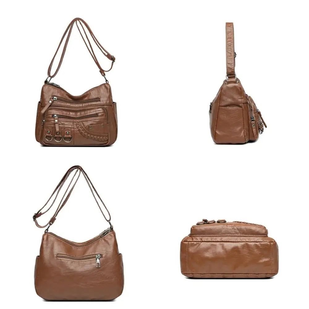 Multi Pocket Crossbody Shoulder Bag
