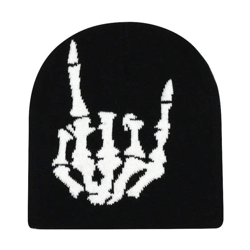 Y2K Letter Knitted Winter Autumn Beanie Cap Men Women Kanye Beanies Gorras Hombre Top Warm Skiing Hat Ear Hats Hip Hop Skullcap