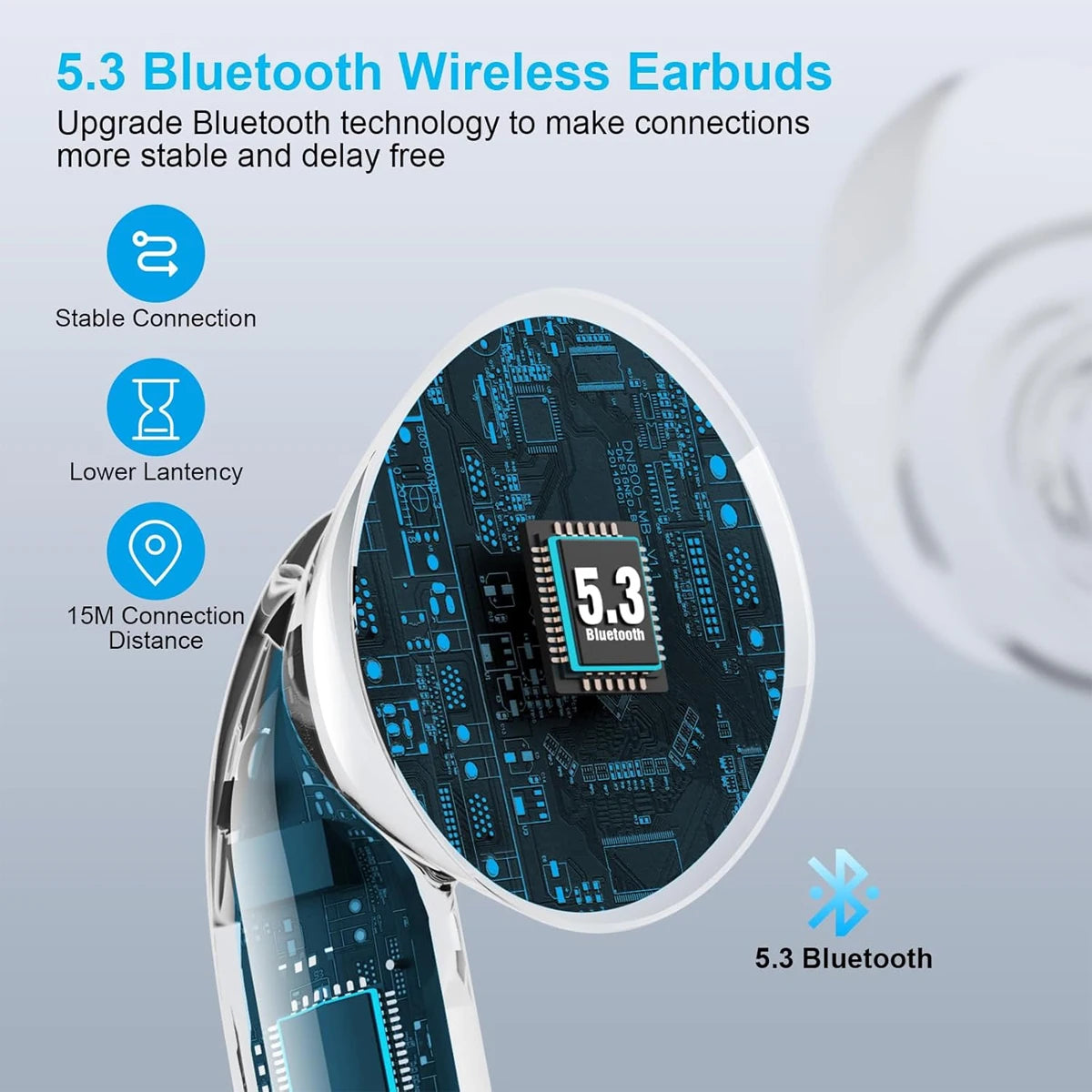 TWS Wireless Bluetooth Headphones - Sophisticated and Simple Design, Hi-Fi Sound Quality, Long Battery Life, Multiple Functions