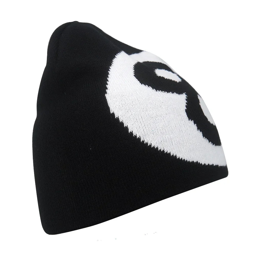 Y2K Letter Knitted Winter Autumn Beanie Cap Men Women Kanye Beanies Gorras Hombre Top Warm Skiing Hat Ear Hats Hip Hop Skullcap