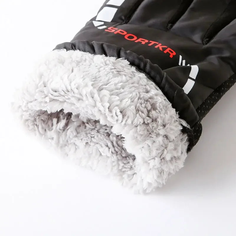 Winter warm Gloves Outdoor ski motorcycle Men Waterproof Winter Cycling Gloves Windproof Bicycle Riding Motorcycle Warm Gloves