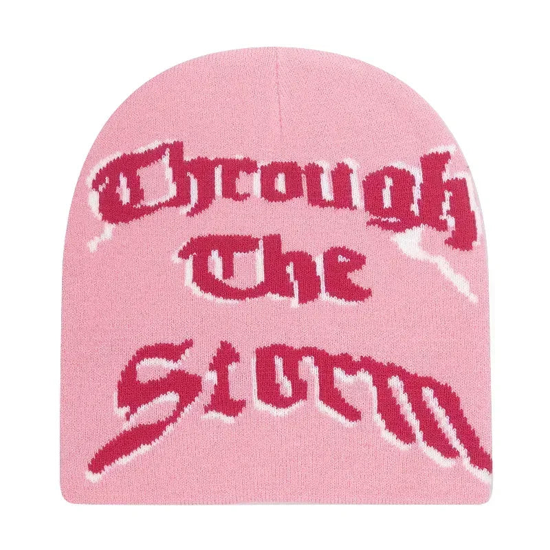 Y2K Letter Knitted Winter Autumn Beanie Cap Men Women Kanye Beanies Gorras Hombre Top Warm Skiing Hat Ear Hats Hip Hop Skullcap