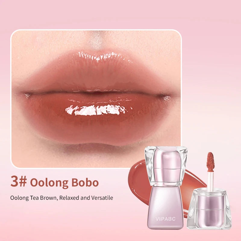 Water Light Crystal Gloss Lip Tint — Autumn/Winter Hydrating Formula, Mirror-Gloss Finish, Youthful Plumping Effect