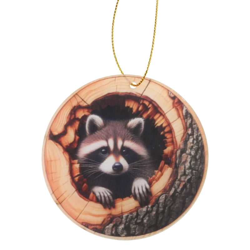 Elegant Charm Owl Christmas Ornament Craft from Sturdy 2D Acrylic Materials Fashion Accessory for Seasonal Decoration F1FB