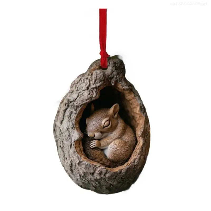 Elegant Charm Owl Christmas Ornament Craft from Sturdy 2D Acrylic Materials Fashion Accessory for Seasonal Decoration F1FB