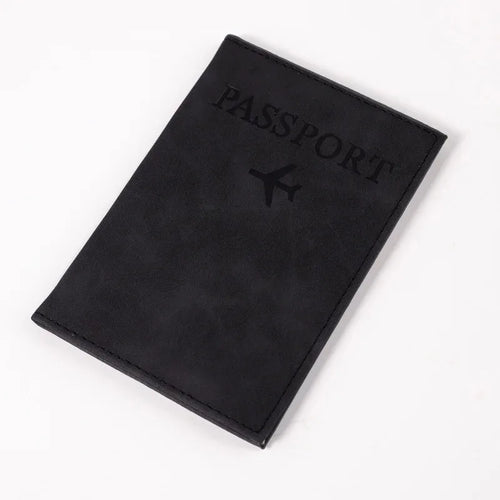 Airplane Passport Cover Case for Women Men Travel Passport Case Cute
