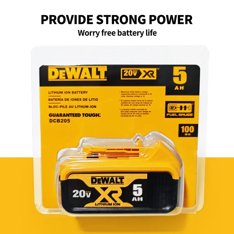 100%Original DEWALT 20V 6000mAh battery For DCB606 DCB609 DCB182 DCB205 DCB206 DCB209 power tool battery air transport