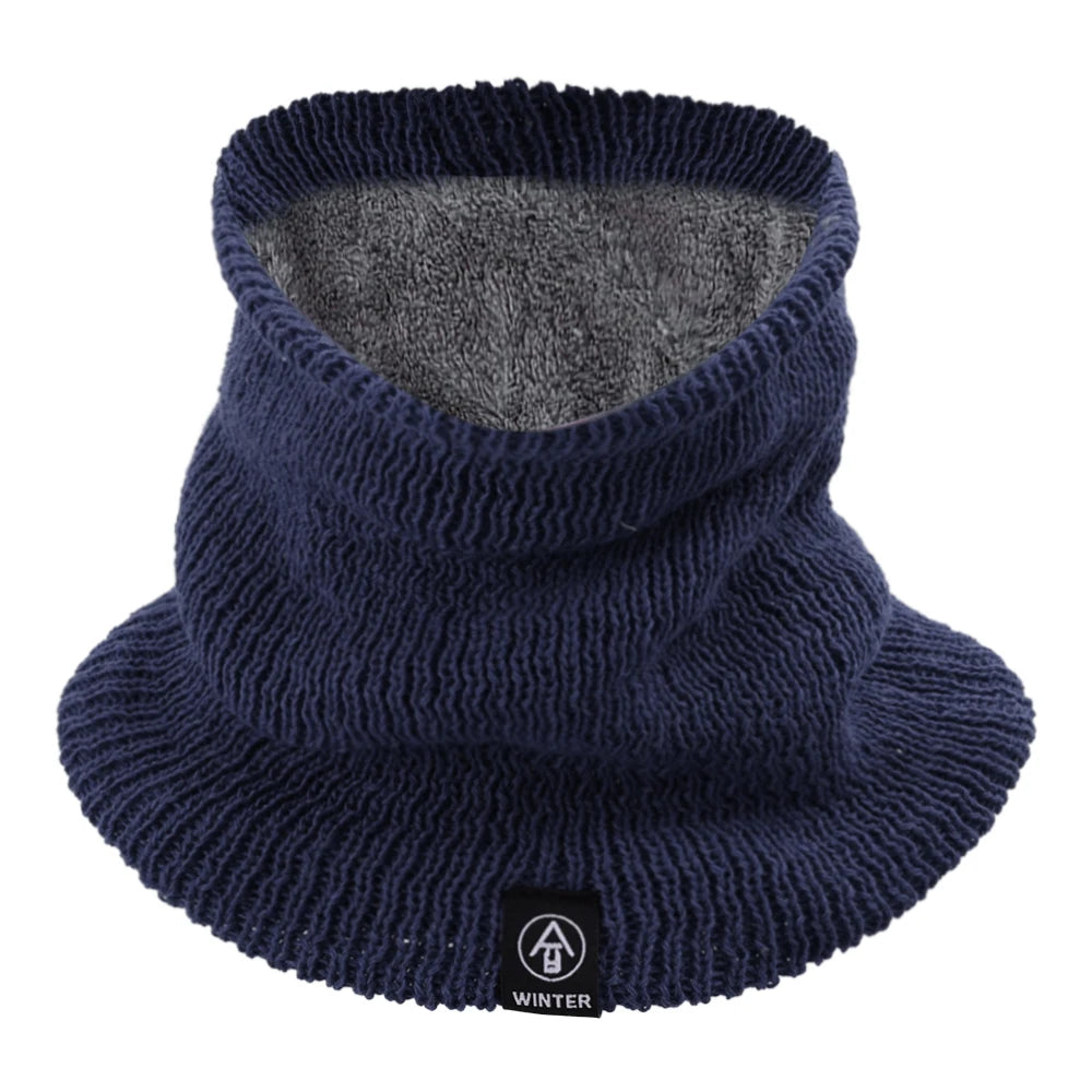 Fashion Soft Knitted Neck Warmer Sports Scarf Women Men Face Cover Winter Skating Running Hiking Scarves Thick Cold-proof Collar