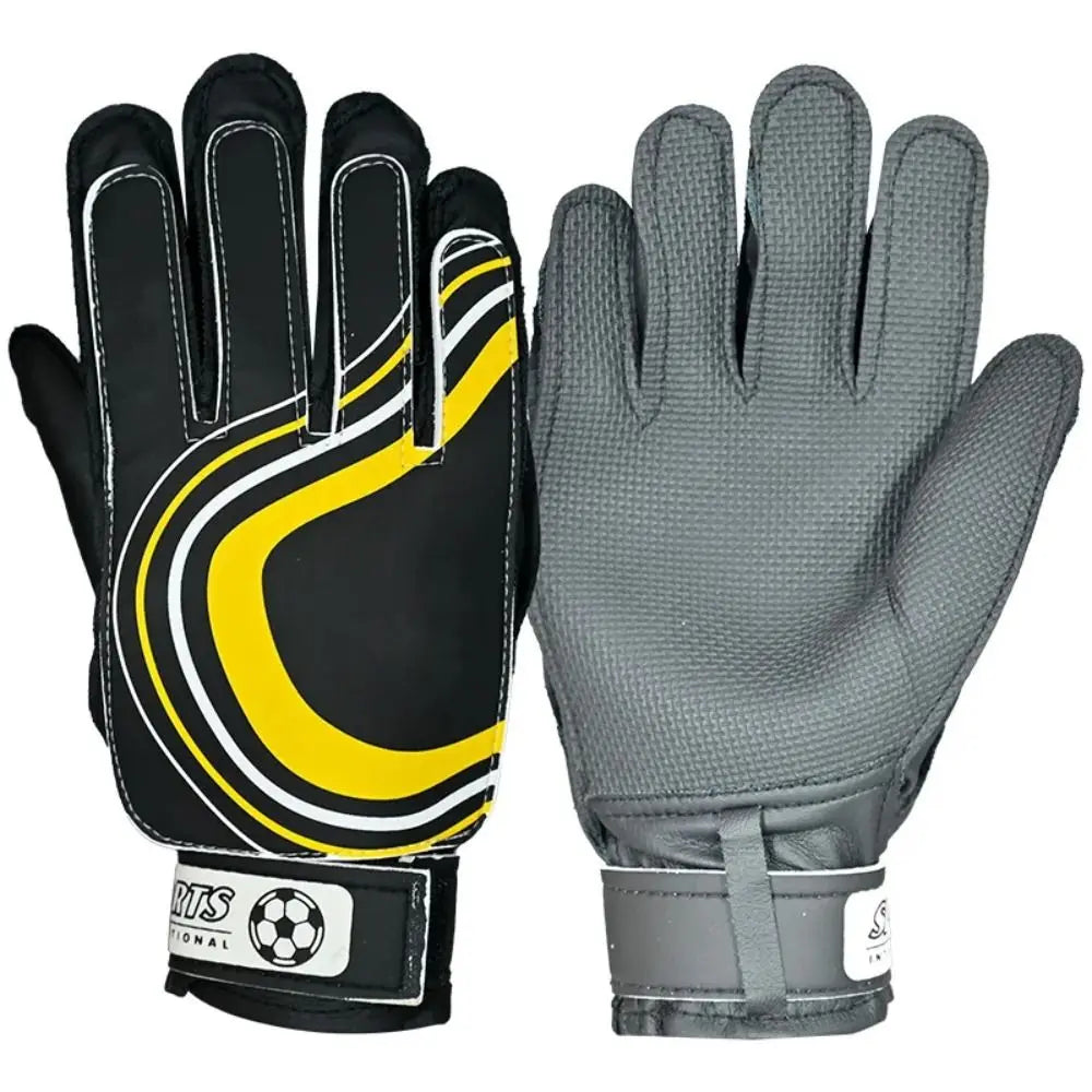 New Professional Goalkeeper Gloves PU Non-slip Football Soccer Goalie Gloves Team Logo Child Kids Thicken Latex Glove