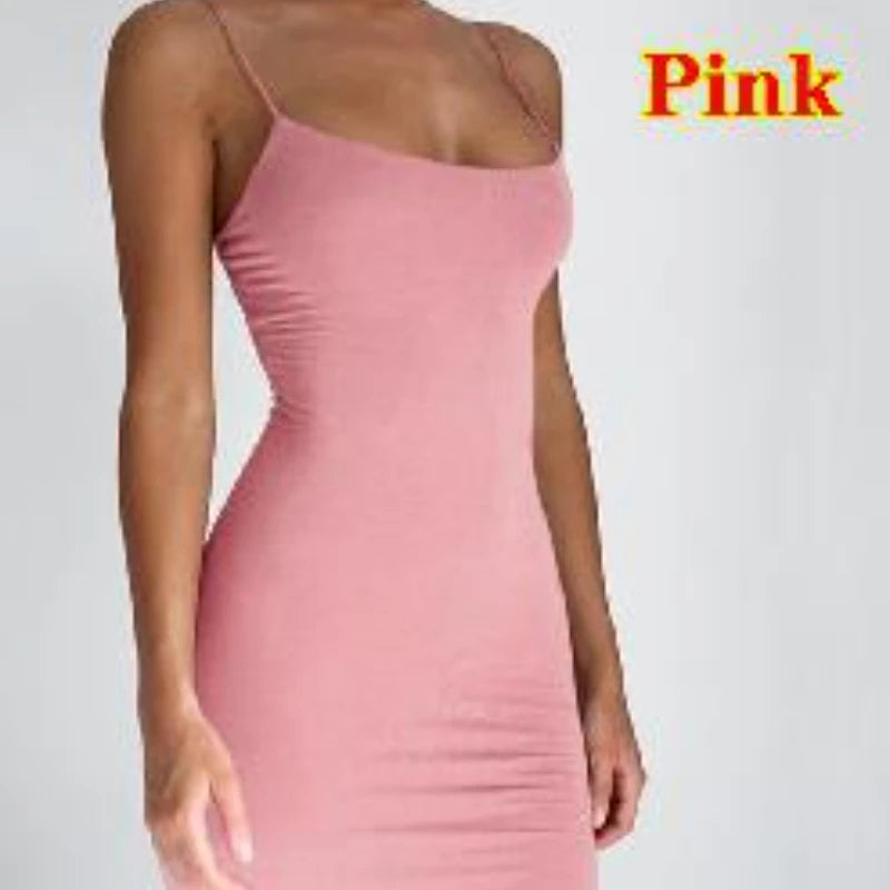 Spaghetti Strap Bodycon Mini Dress