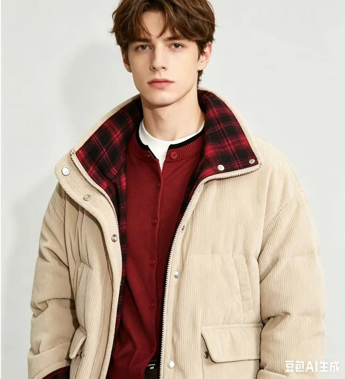 Winter Reversible Coats Long Hooded Jackets Reversible Sherpa Fleece Warm Outerwear for Cold Winter
