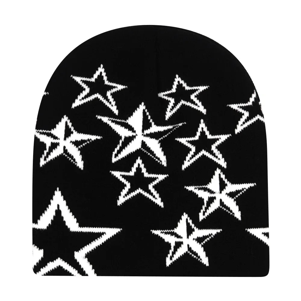 Y2K Letter Knitted Winter Autumn Beanie Cap Men Women Kanye Beanies Gorras Hombre Top Warm Skiing Hat Ear Hats Hip Hop Skullcap