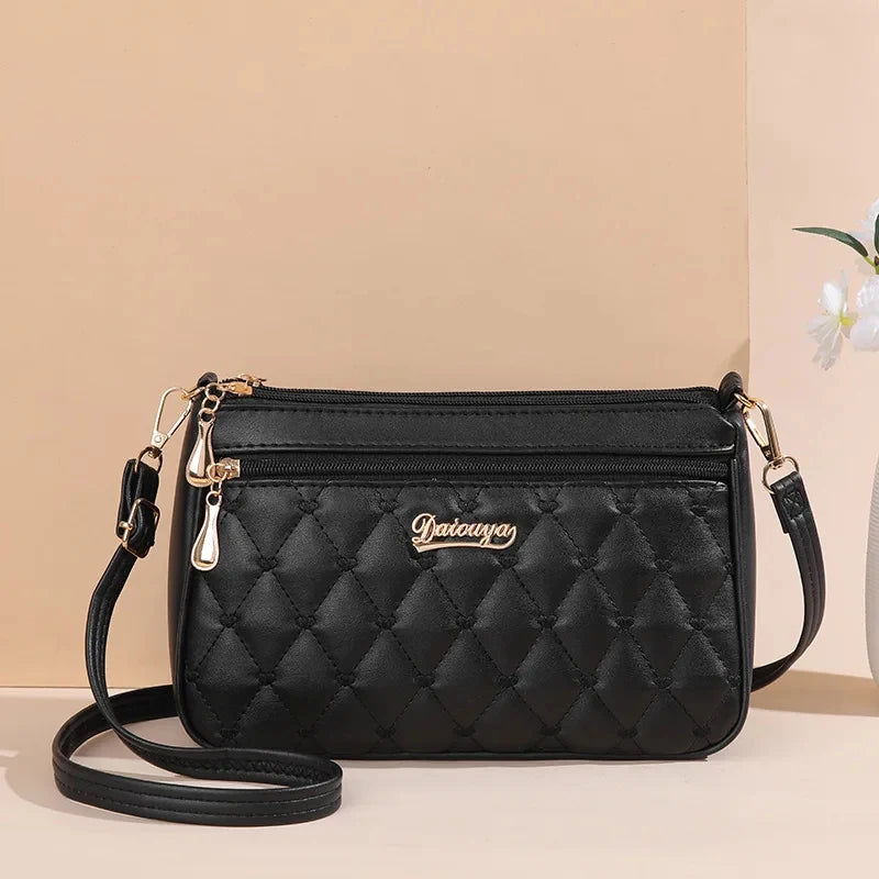 Large Flap Crossbody Bag in Pink