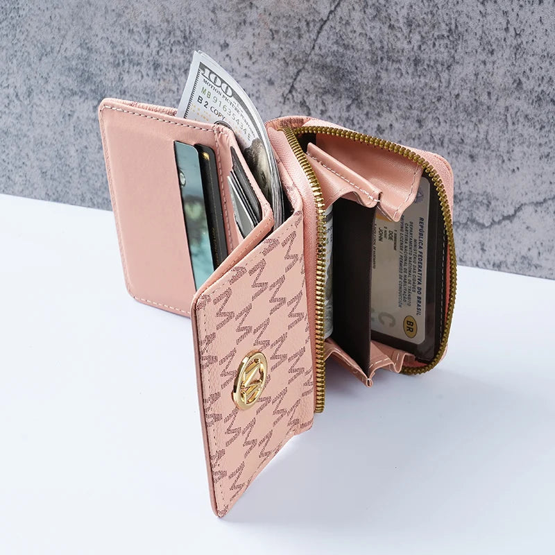 New style women's wallet, short, European and American PU high-end