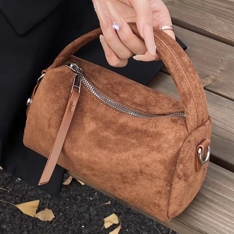 Luxury Designer Purses Fashionable Retro Mini PU Leather Shoulder Bags for Women Bucket Crossbody Bag 2026