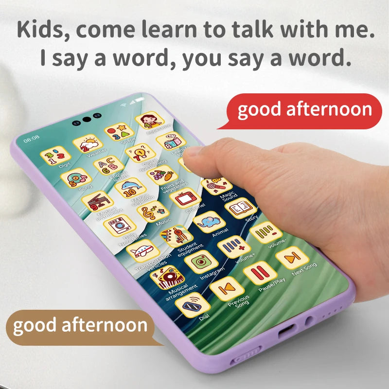 Baby Phone Toy Simulation Music Sound Telephone Toy Toddler Puzzle Early Education Toy Phone Mobile Phone Model Toy Gifts