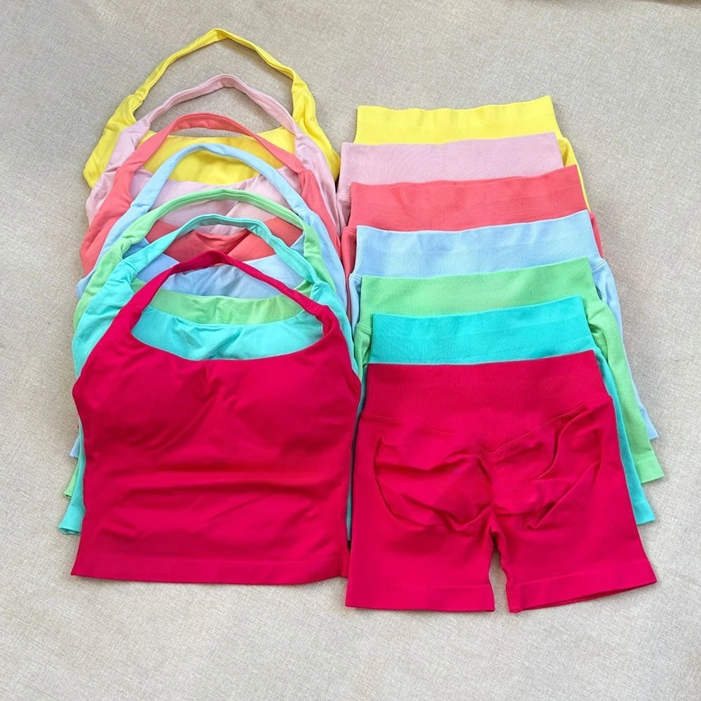 Open Back Longline Yoga Set, 2 Piece