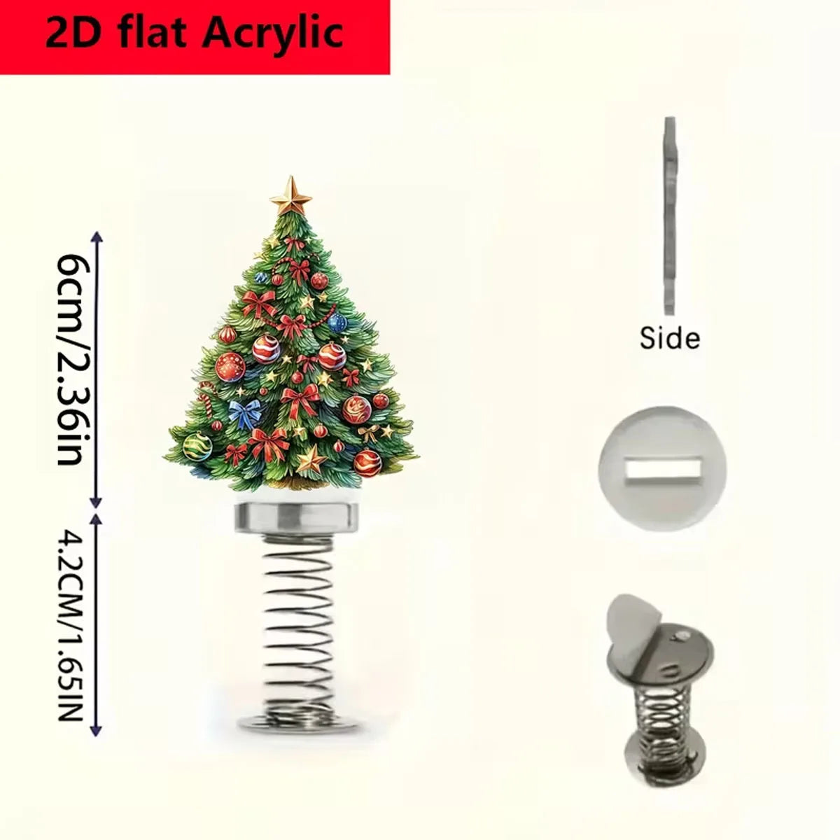 Christmas Car Ornament, Festive Swing Christmas Tree, Car Interior Atmosphere Decoration, Holiday Accessory
