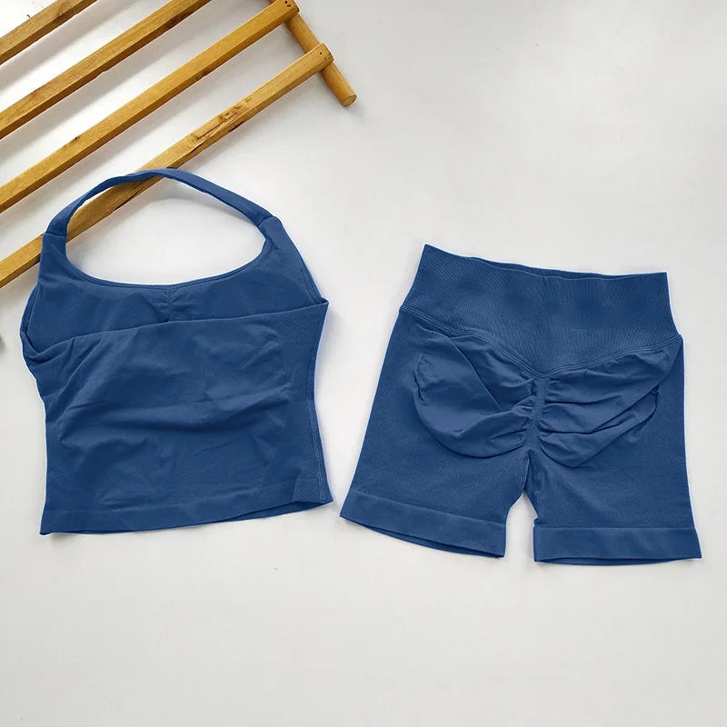 Open Back Longline Yoga Set, 2 Piece