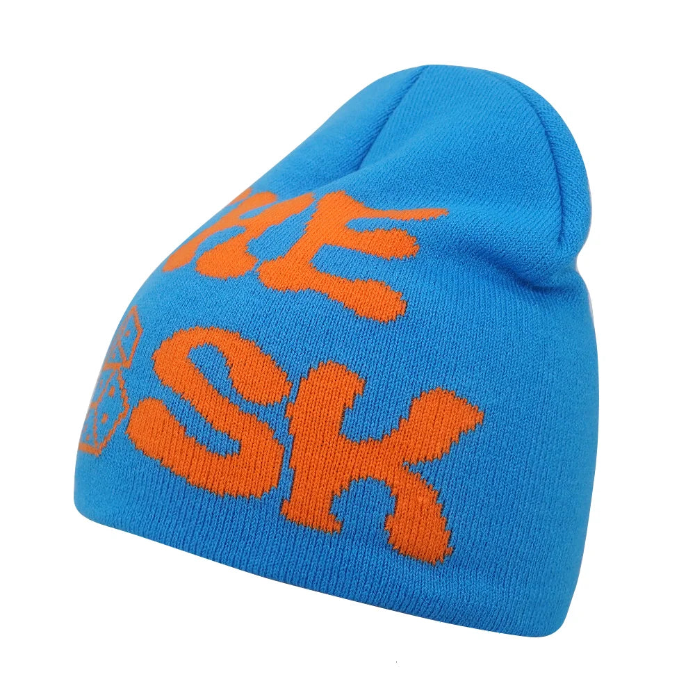 Y2K Letter Knitted Winter Autumn Beanie Cap Men Women Kanye Beanies Gorras Hombre Top Warm Skiing Hat Ear Hats Hip Hop Skullcap