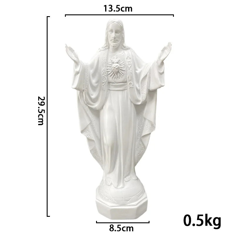 Our Lady of Lourdes Blessed Virgin Mother Mary Catholic Religious Gift Resin Figurine Statue Holy Home Christmas Decorations