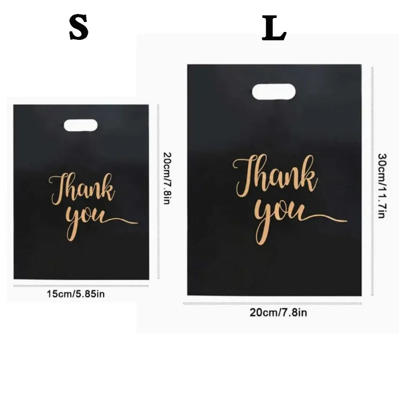 10/100PCS Thank You Handbag Product Shopping Bag Candy Gift Candy Packaging Thanksgiving Wedding Birthday Party Decoration