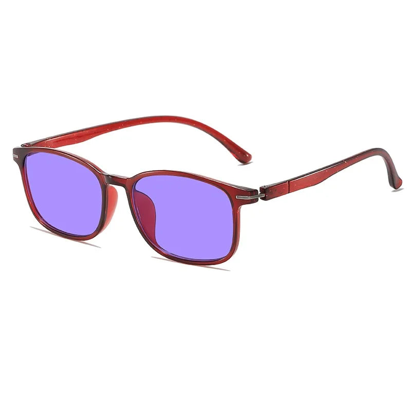 Blue Light Blocking Glasses for Men Women With Red Tinted Lens Computer Gaming Anti Fatigue Vintage Anti-Blue Light Sunglasses