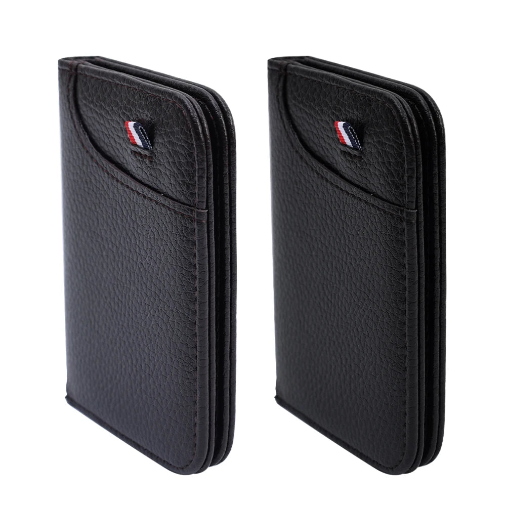 Portable Super Slim Soft Wallet PU Leather Mini Credit Card Wallet