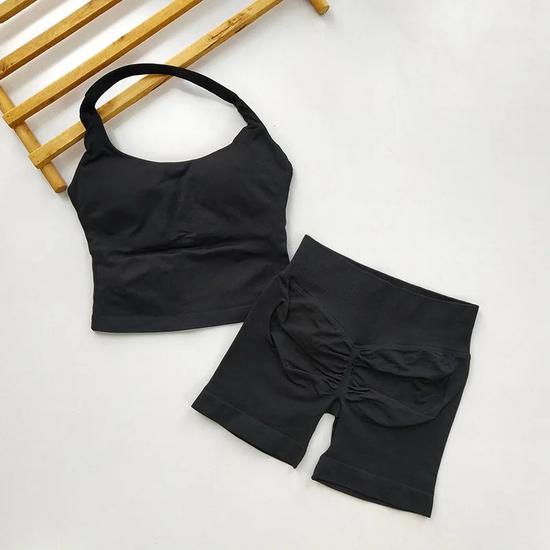 Open Back Longline Yoga Set, 2 Piece