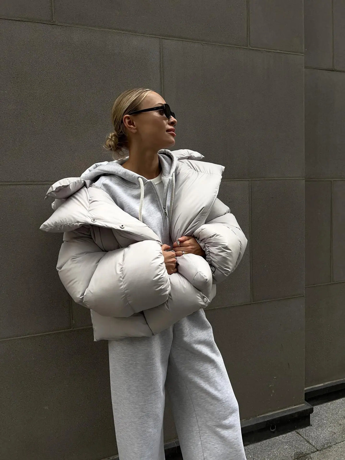 Autumn Winter Warm Coat Thick Parkas Long Sleeve Parkas Female Street Fashion Hoodies Woman's Cotton-padded Jacket