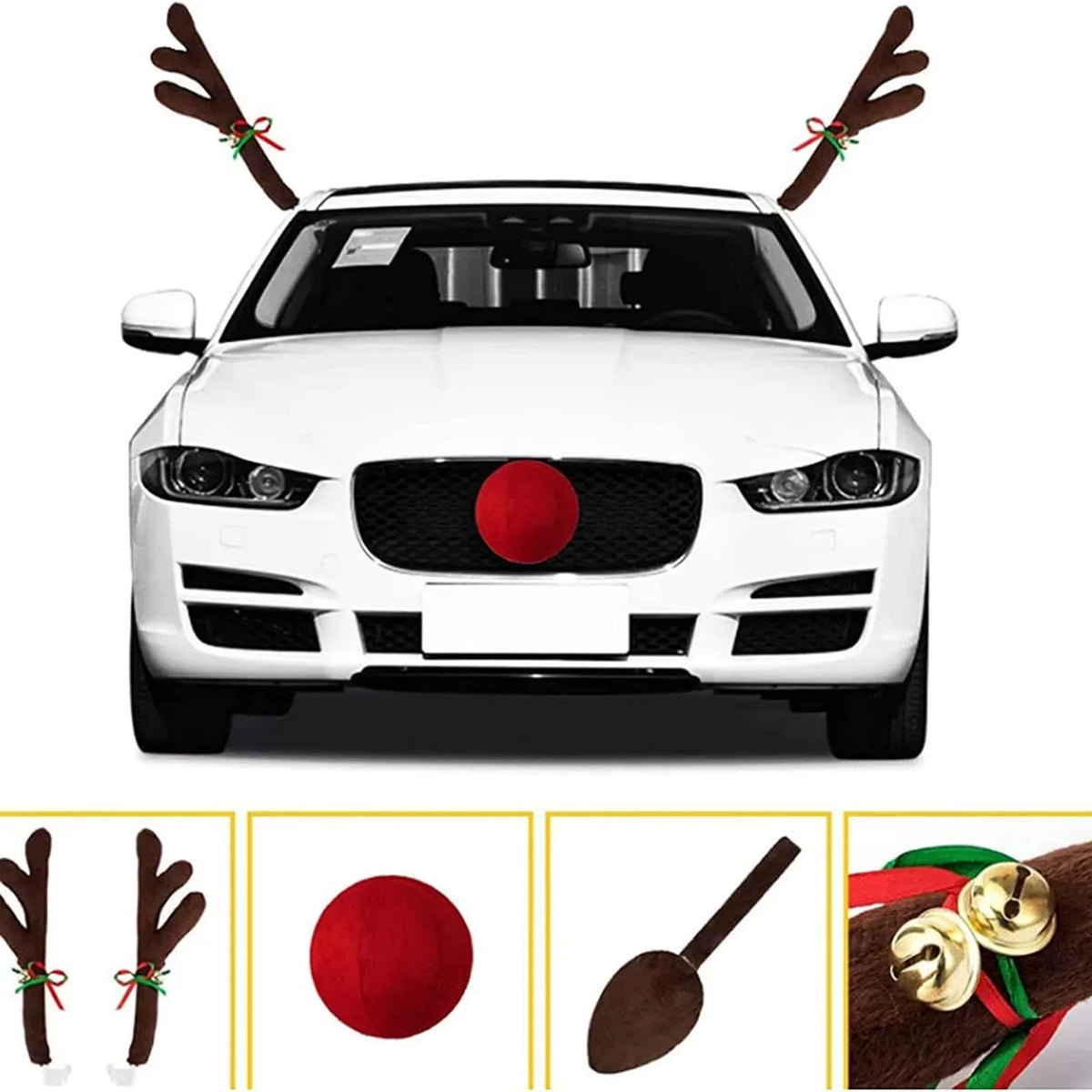 Christmas Car Decoration Antlers Car Antlers Christmas Decoration Christmas Car Decoration Tail Antlers