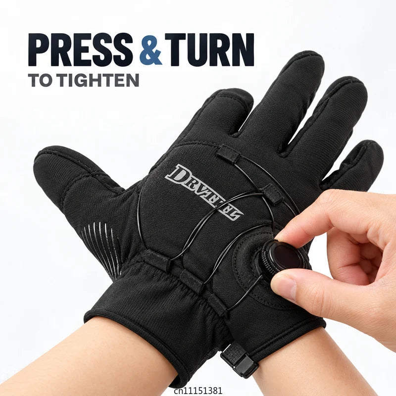 Winter Thermal Cycling Gloves Touchscreen Windproof Full Finger Gloves for Bike Riding Hiking Outdoor Sports