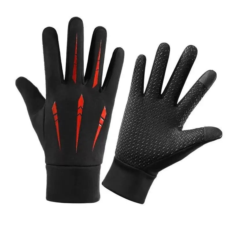Warm Gloves For Men Motorcycle Winter Windproof Gloves Water-Repellent Cycling Takeaway Touch Screen Fishing Non-slip Gloves
