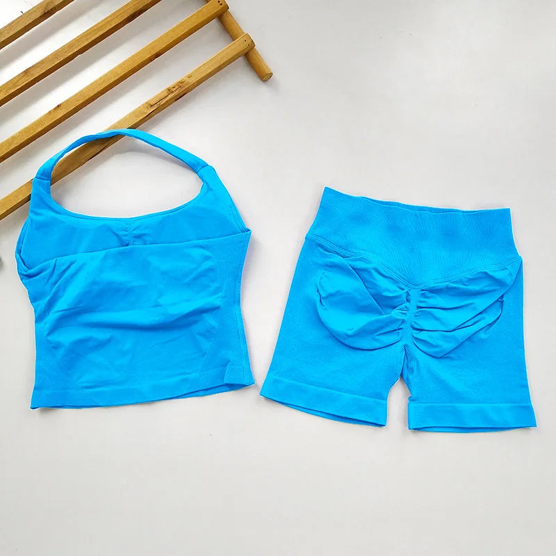 Open Back Longline Yoga Set, 2 Piece