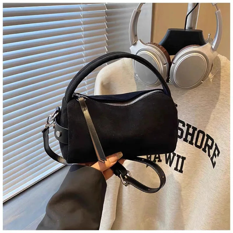 Luxury Designer Purses Fashionable Retro Mini PU Leather Shoulder Bags for Women Bucket Crossbody Bag 2026
