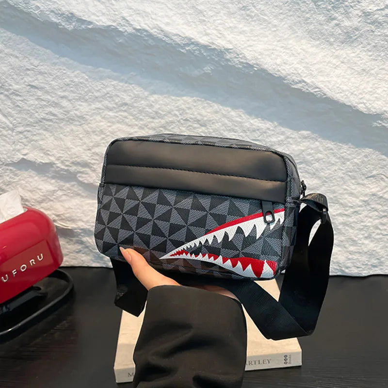 Creative Shark Mouth Crossbody Bag Simple Coin Purse Mobile Phone Bag