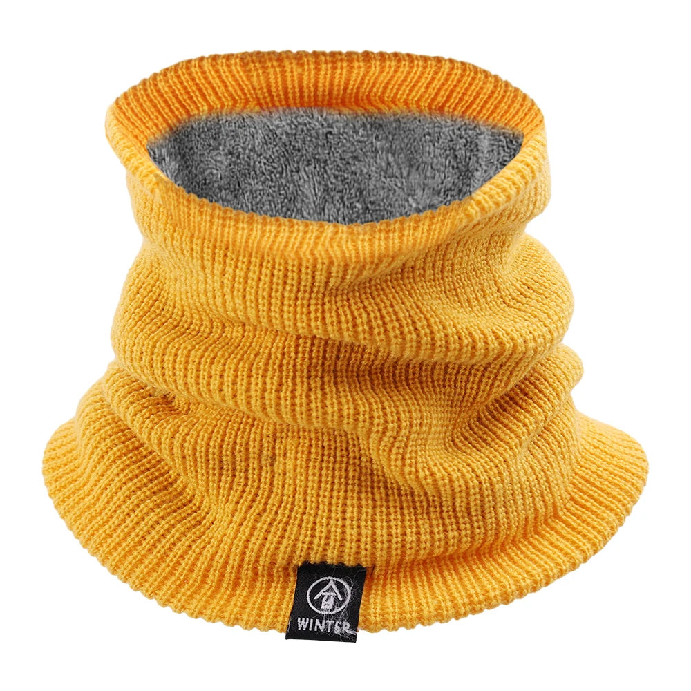 Fashion Soft Knitted Neck Warmer Sports Scarf Women Men Face Cover Winter Skating Running Hiking Scarves Thick Cold-proof Collar