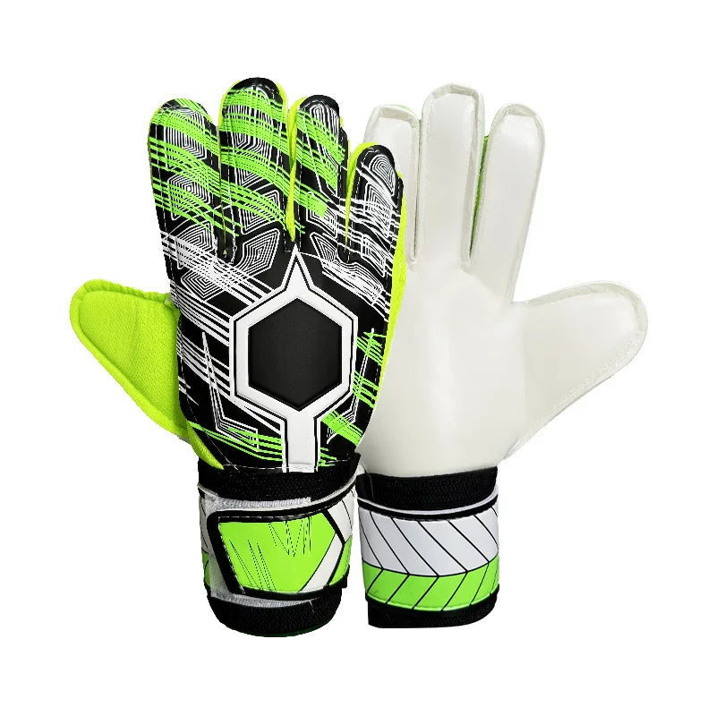 Professional Soccer Goalkeeper Gloves With Finger Save Guards, Thickened Anti Slip Latex Goalie Gloves For Adults Kids Men Women