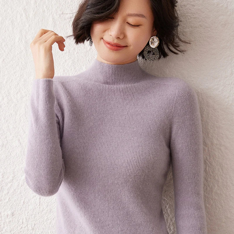 Pure Cashmere Turtleneck Sweater