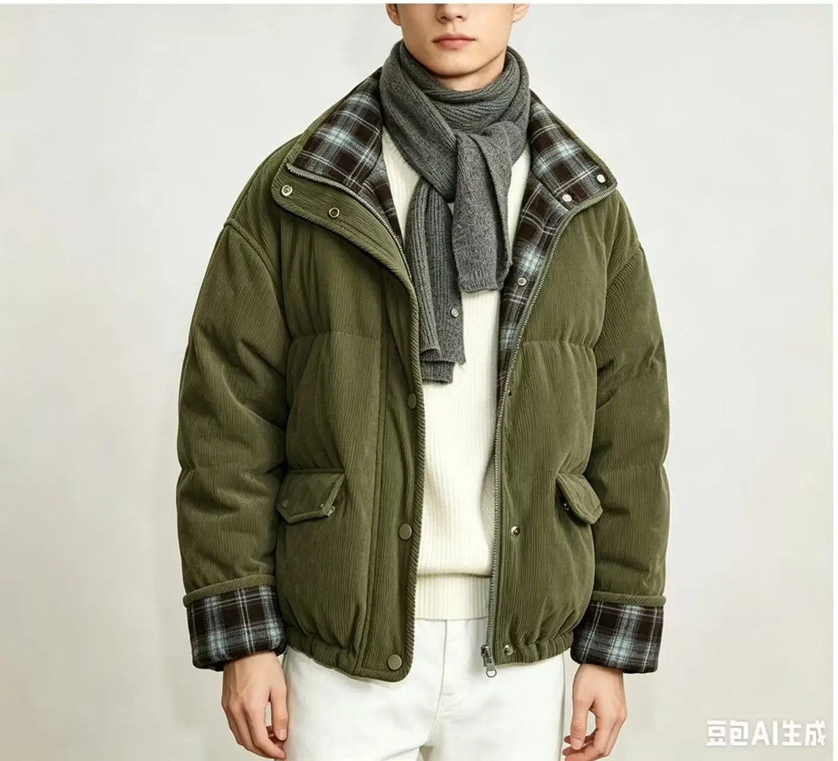 Winter Reversible Coats Long Hooded Jackets Reversible Sherpa Fleece Warm Outerwear for Cold Winter