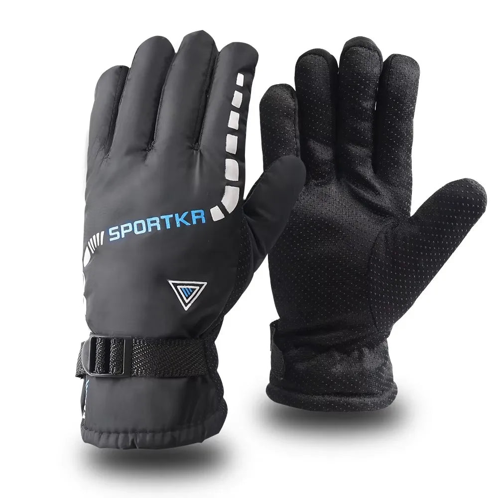 Winter Cycling Gloves Waterproof Antislip Outdoor Sports Ski Cycling Motocycle Warm Gloves Unisex Moto Equipments Accessories